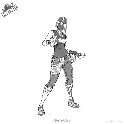 Free printable Tilted Teknique 02 Coloring Page - Free PDF Printable Fortnite Coloring Sheets coloring page
